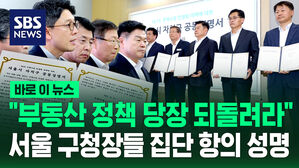 [바로이뉴스] 서울 지역 야권 구청장들 "부동산 대책 전면 철회해야" 공동성명 발표