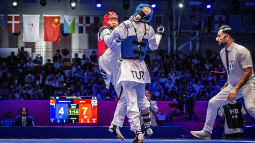 18살 서은수, 세계태권도선수권 남자 54kg급 '무결점 우승'