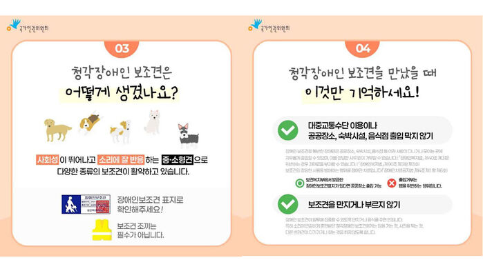 보조견 국가인권위원회 자료 (사진=연합뉴스)