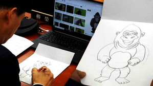 국감 중 왜 고릴라 그림을? 색칠까지 정성껏 "입장 없어" [자막뉴스]