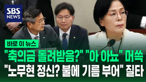 [바로이뉴스] "축의금 돌려받음?" "아 아뇨" 머쓱…"노무현 정신? 불에 기름 부어" 질타