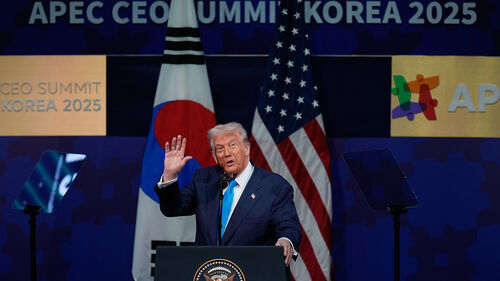 트럼프 "한국과 기술 협력·유대 관계…낙후된 미국 조선업 협력"