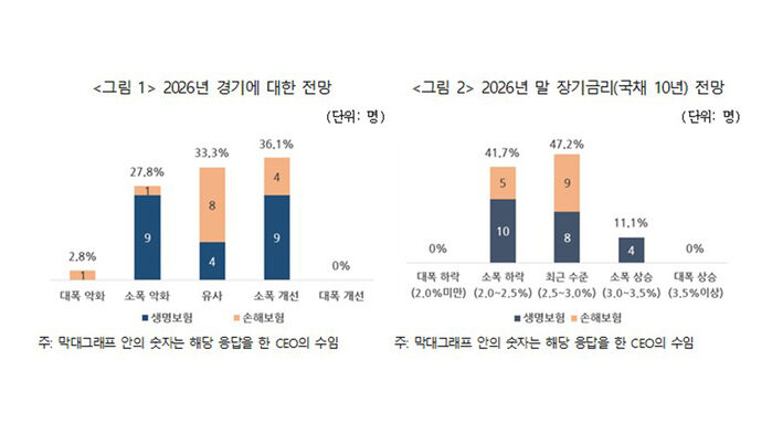 보험사 CEO 70% "내년 경제 올해와 비슷하거나 소폭 개선" (사진=보험연구원 제공, 연합뉴스)