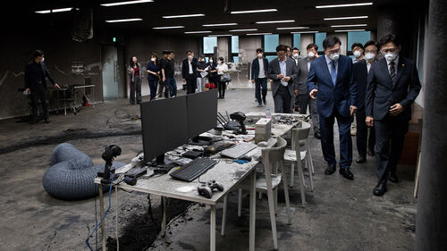 '배터리 폭발 가정' 첫 연구실 재난 대응 안전한국훈련 실시