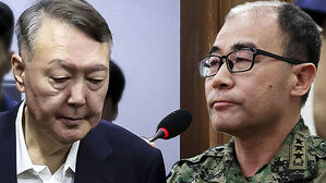 4달 만에 출석한 윤석열…'핵심 증인' 곽종근 직접 신문