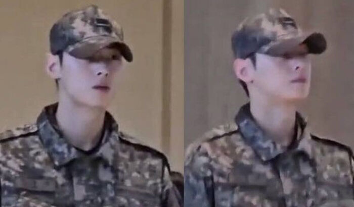 차은우 일병, APEC 행사장서 포착…"세계인이 놀랄 늠름 자태"