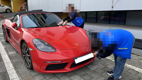 세금 66만 8천 원 밀린 포르쉐 번호판 영치…제주, 체납 96대 적발