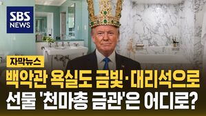 [자막뉴스] 백악관 '링컨 욕실' 금빛·대리석으로 바꾼 트럼프…'천마총 금관'은 어디로?