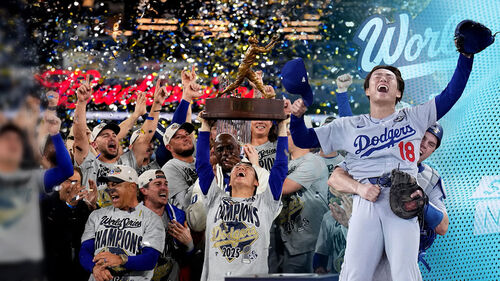 야마모토 '구원 역투'…다저스 '기적의 역전 우승'