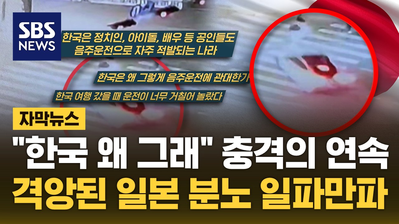[자막뉴스]  한국, 정치인·아이돌도 음주운전 …격앙된 일본 '분노 일파만파'