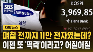 [자막뉴스] 11만 전자 며칠 전인데…'코스피 매도 사이드카' 어질어질