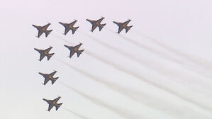 '블랙이글스' 급유 거부…군악대 방일 보류