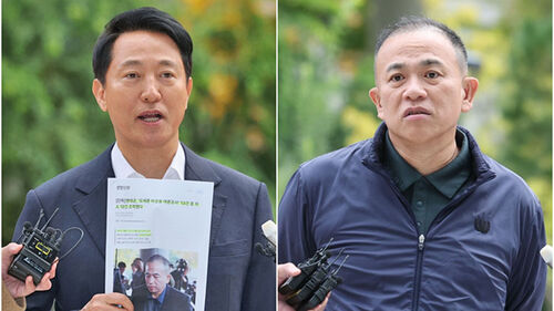 오세훈·명태균, 대질조사 시작…"여론조사 제공 없어" vs "대납 지시"