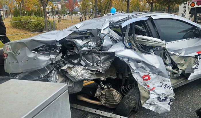 대전 유성구 추돌사고 현장