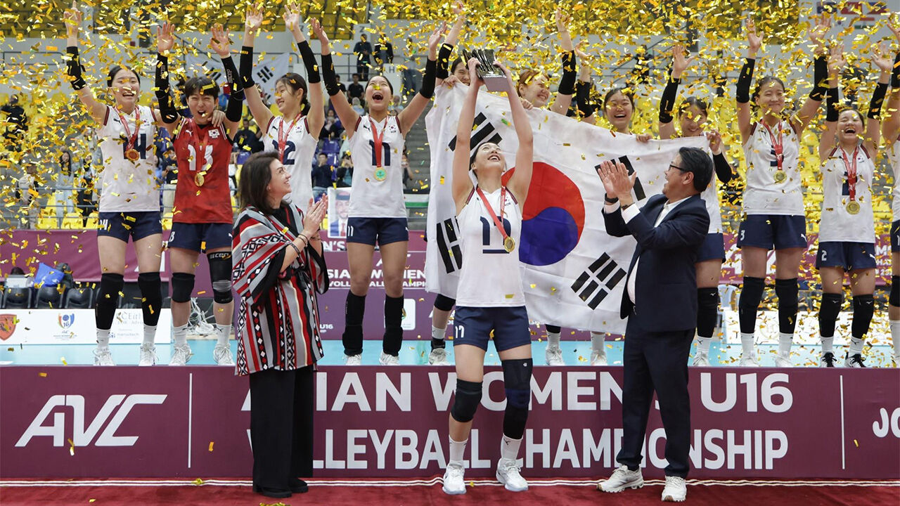 '손서연 30점' U-16 여자 배구, 아시아선수권 우승