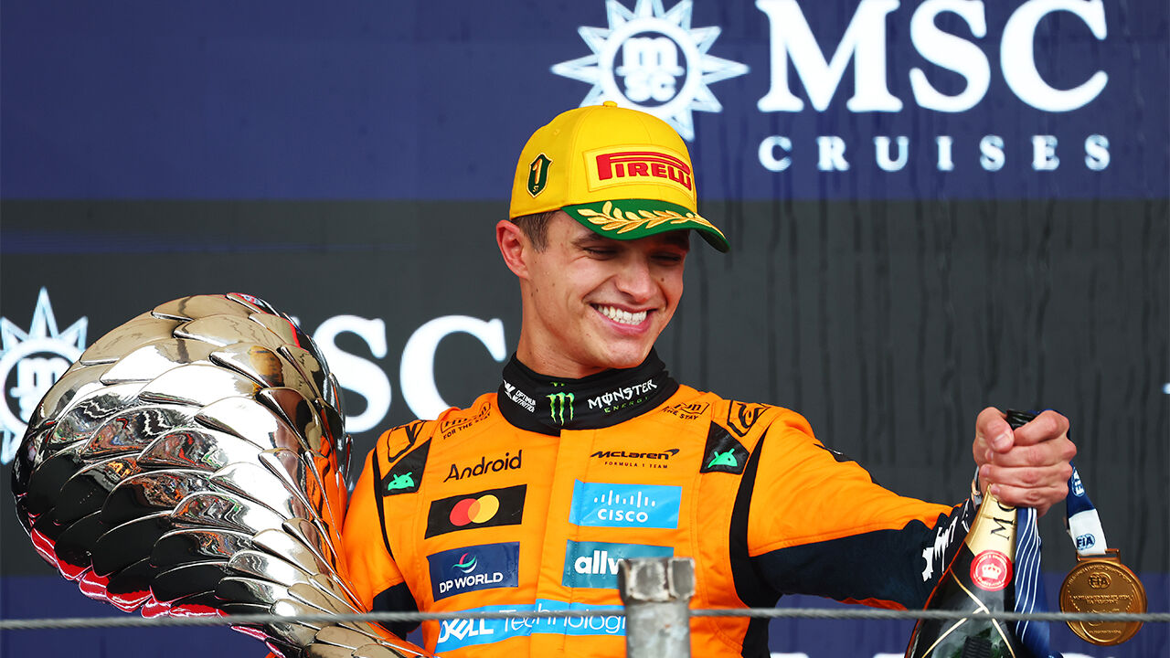 랜도 노리스, F1 상파울루 GP 폴투윈…시즌 7승