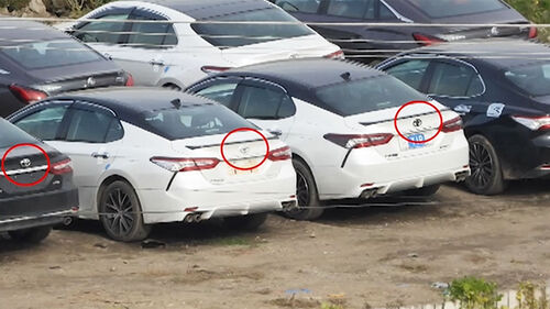 북한 양강도 혜산시, 번호판 제거된 중국 밀수 차량들 포착