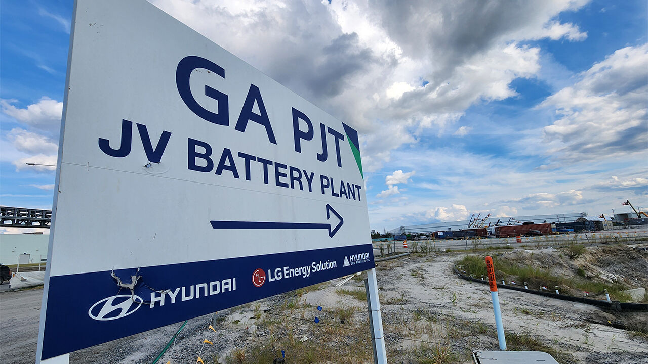 미국 조지아주 브라이언 카운티 엘러벨에 위치한 현대차-LG엔솔 배터리공장 건설 현장. (사진=연합뉴스)