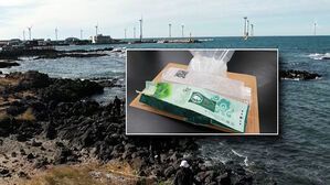 밀려온 것들만 30kg…포장지에 꽁꽁, 제주 뒤덮었다