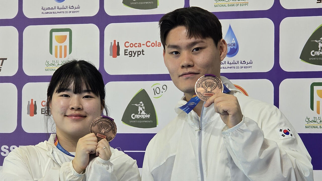 오예진-홍수현, 세계선수권대회 공기권총 혼성 동메달