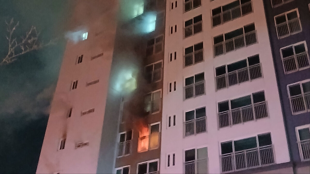 아파트 불로 숨진 남성 반전 정황…몸에 남아 있던 흔적