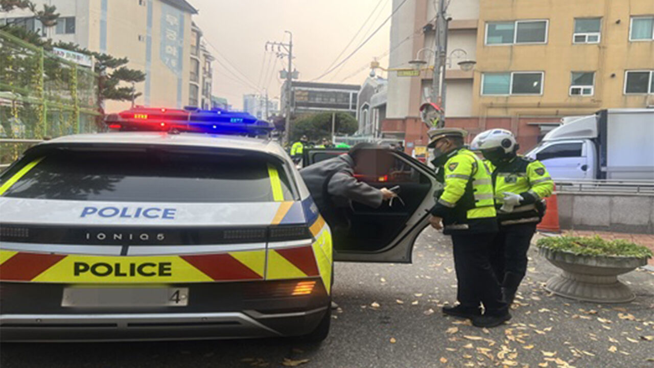 인천서 7명 경찰 도움받아 '아슬아슬' 시험장 도착