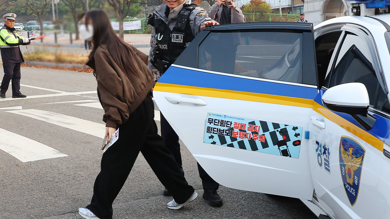 인천서 7명 경찰 도움받아 '아슬아슬' 시험장 도착