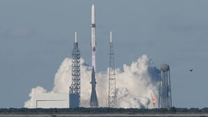 블루오리진, 화성탐사선 탑재 로켓 발사…부스터 회수도 성공