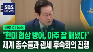 [바로이뉴스] "한미 협상 방어, 아주 잘 해냈다"…재계 총수들과 관세 후속회의 진행