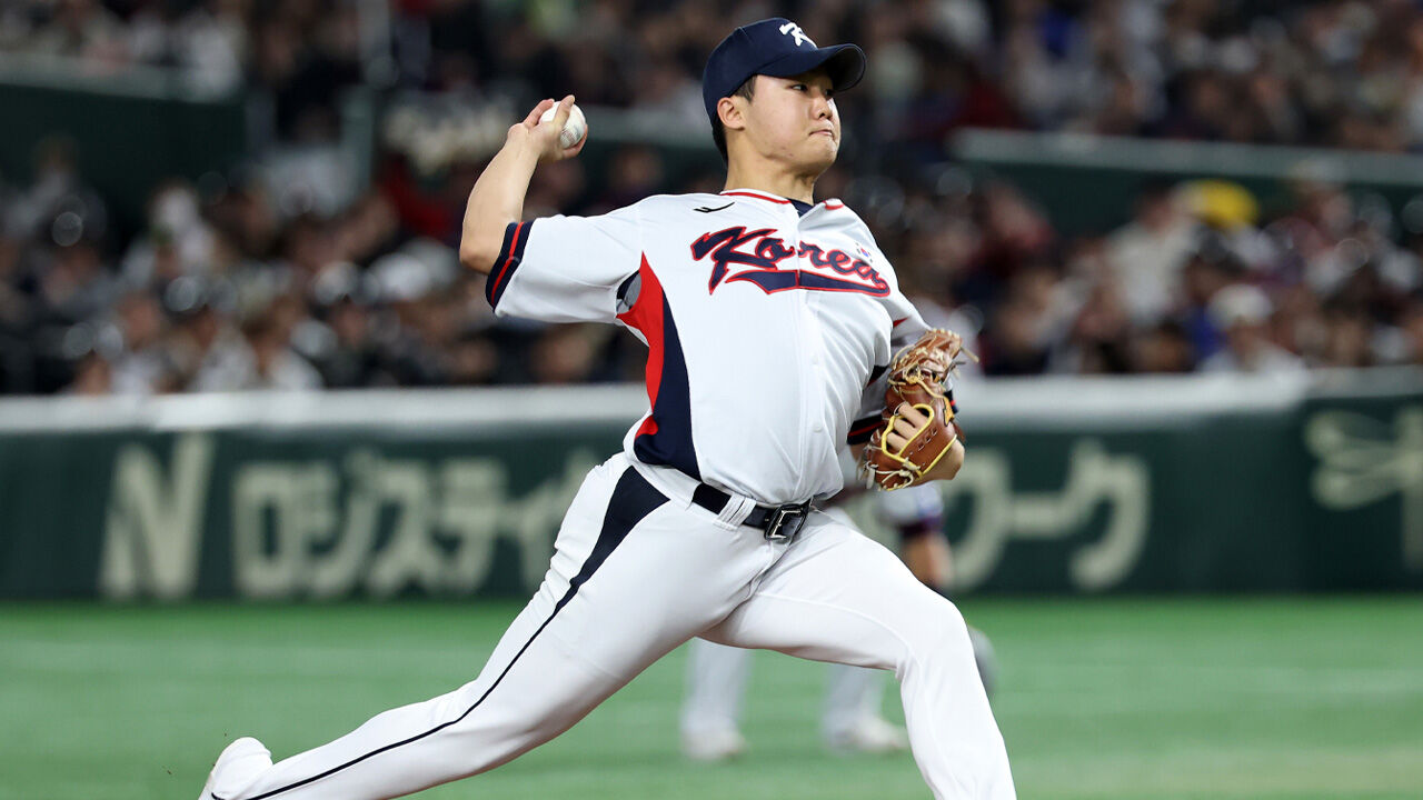 정우주, 도쿄돔에서도 '포커페이스'로 3이닝 노히트 4K 무실점