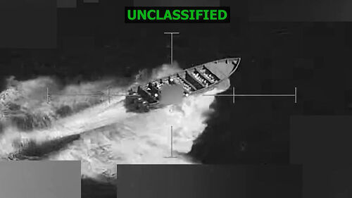 미군, 동태평양서 마약 밀수 의심 선박 격침 영상