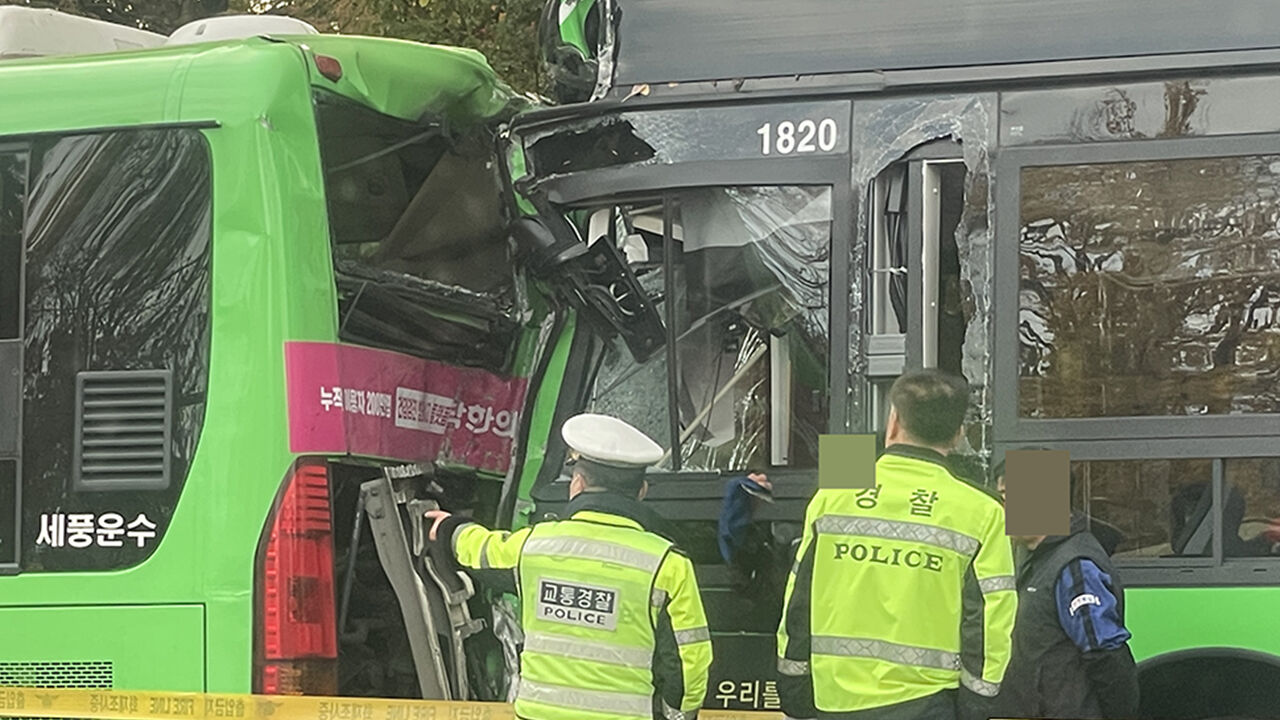 서울 양천구 신정동서 버스 등 7대 연쇄추돌…14명 다쳐