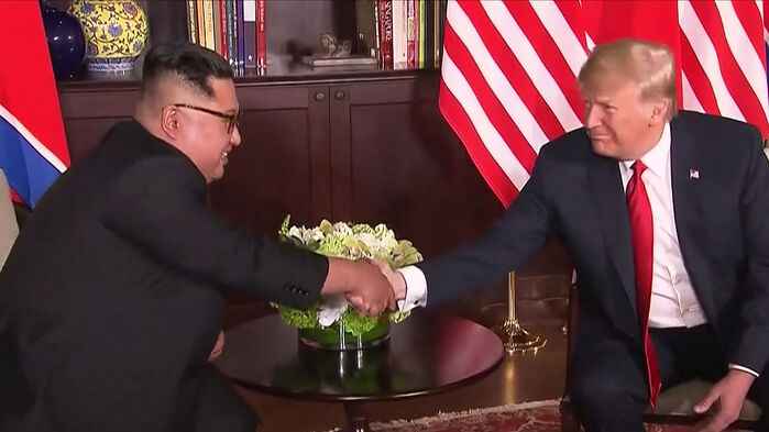 트럼프 미국 대통령과 김정은 북한 국무위원장