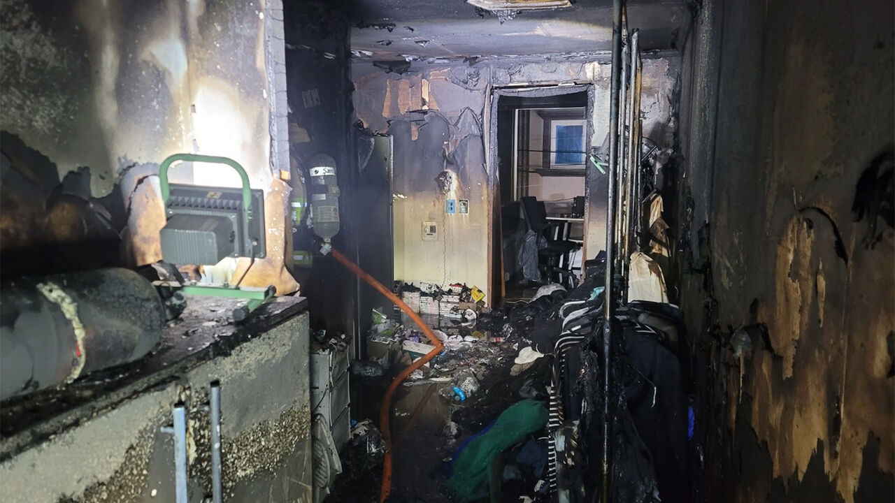 진주서 원룸 건물 화재…1명 사망·1명 심정지