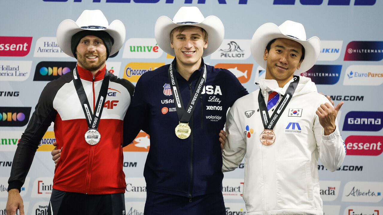 빙속 김준호, 월드컵 500ｍ 동메달…정재원 매스스타트 은메달