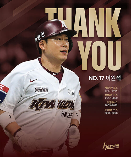 현역에서 은퇴하는 키움 이원석 (사진=키움 히어로즈 제공, 연합뉴스)