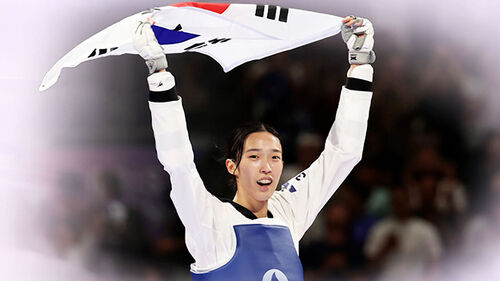 '파리 금' 김유진, 금빛 발차기…갈증 풀었다!