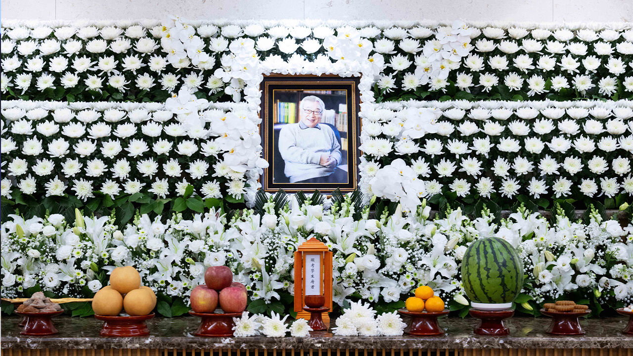 배우 이순재의 빈소가 25일 서울 송파구 서울아산병원 장례식장에 마련됐다. (사진=사진공동취재단, 연합뉴스)