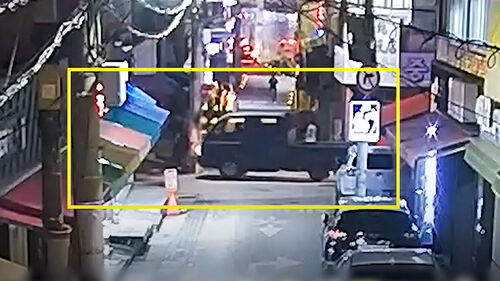 교차로서 쾅! 실랑이 중 "냄새가"…트럭 갑자기 줄행랑