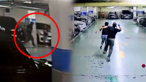 냉동 탑차까지 준비해뒀다…주차장 공포의 쇠망치 남성