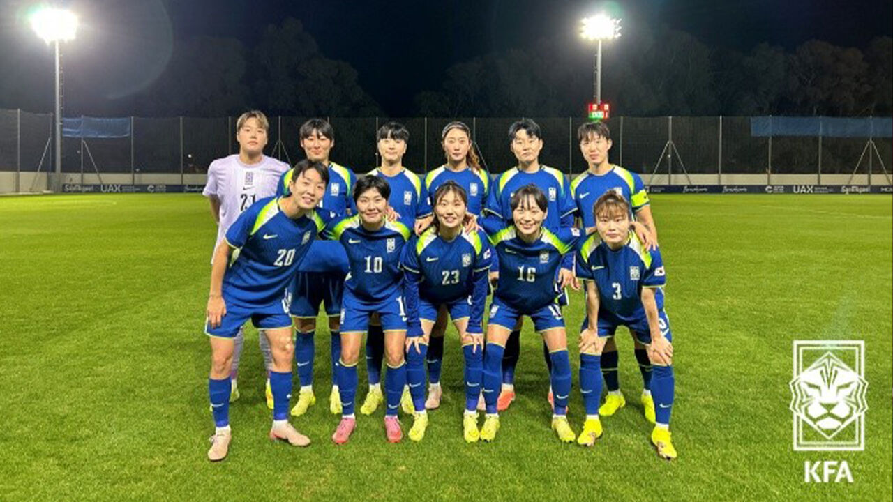 '김민지 동점골' 여자축구대표팀, 웨일스와 '1:1' 무승부