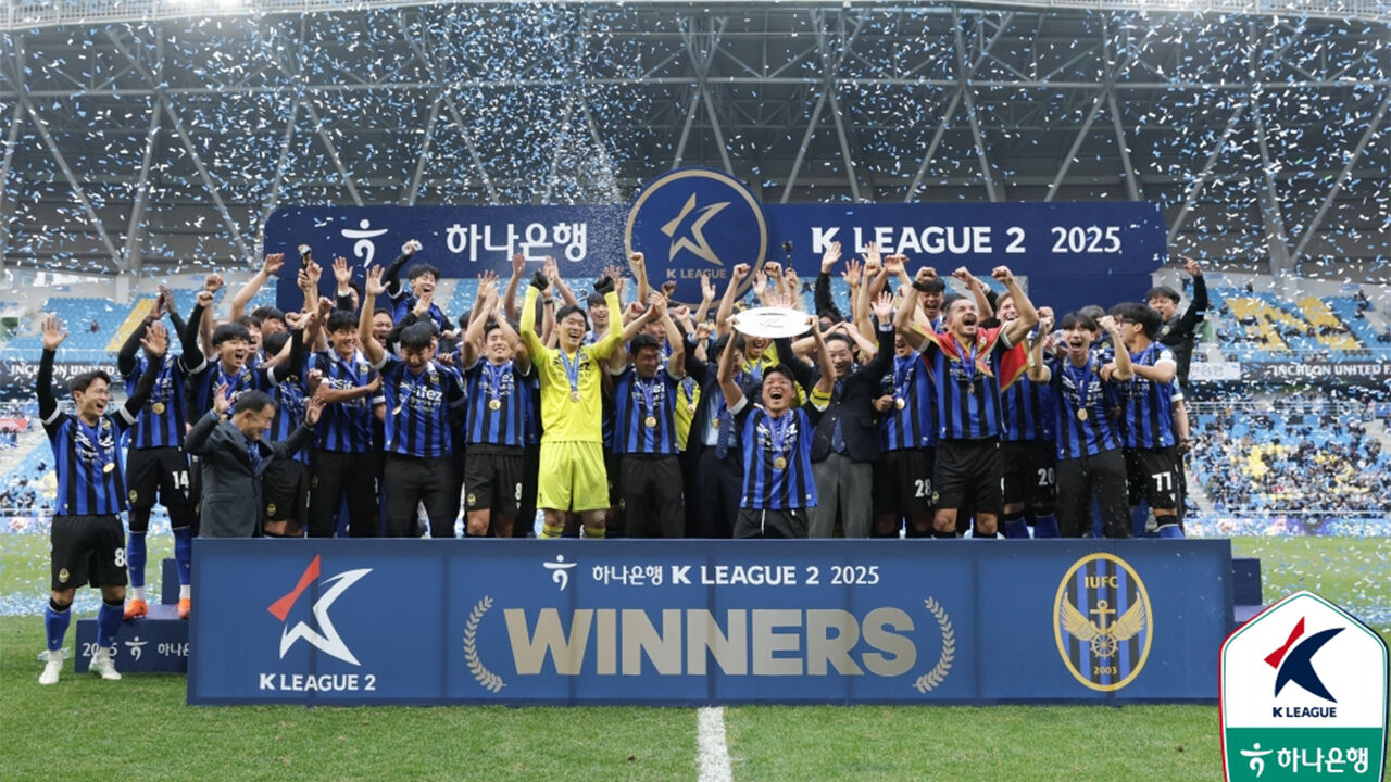 인천유나이티드, K리그2 우승 (사진=한국프로축구연맹 제공, 연합뉴스)