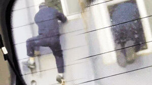 "저게 뭐야" 두 눈 의심…아파트 배관 매달려 '버둥버둥' 