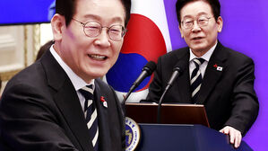 이 대통령, 질문 듣자 "속 들켰나"…회견장 빵 터진 순간