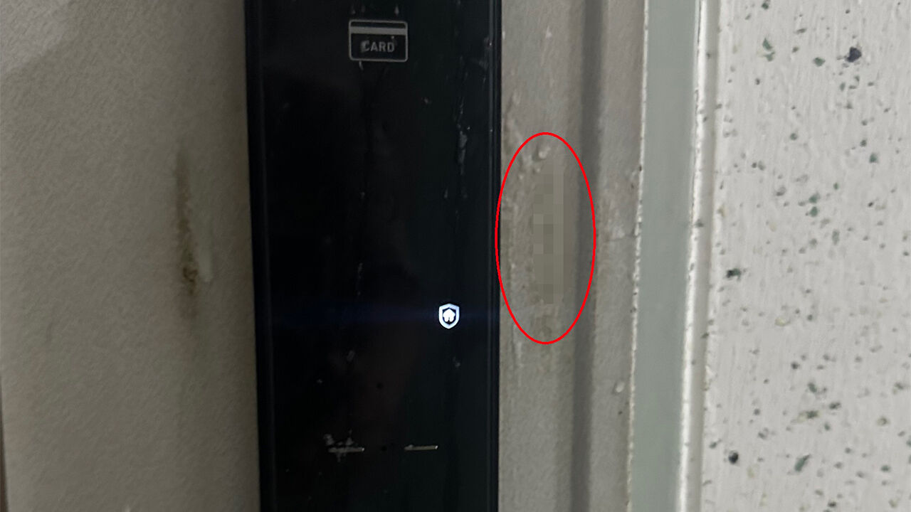 "욕설과 '쿵' 소리" 현관 나가보니…침 자국에 파손까지