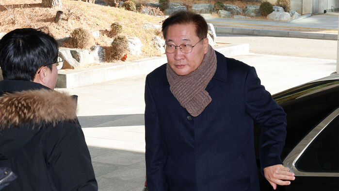 박성재 전 법무부 장관이 4일 서울 서초구 서울고검에 마련된 조은석 내란특별검사팀 사무실에 출석하고 있다. (사진=연합뉴스)