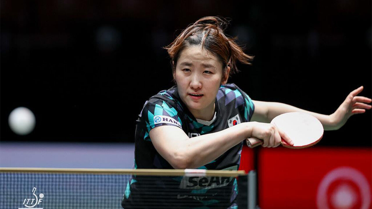 혼성단체 월드컵에 나선 이은혜의 경기 장면 (사진=ITTF SNS 캡처, 연합뉴스)
