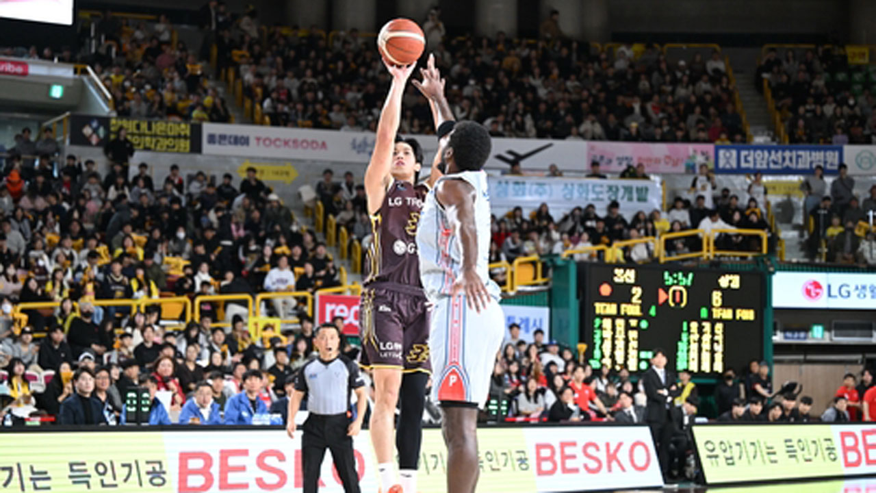 '타마요 24점' 프로농구 LG, 현대모비스 완파…선두 질주