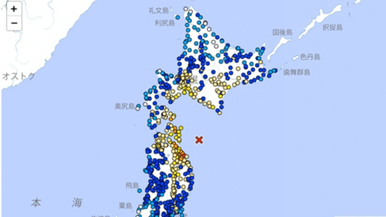 일본 아오모리현 앞바다<!HS>서<!HE> 규모 7.2 지진…쓰나미 경보