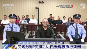 중국 2천억대 뇌물수수 금융사 전 대표 사형 집행